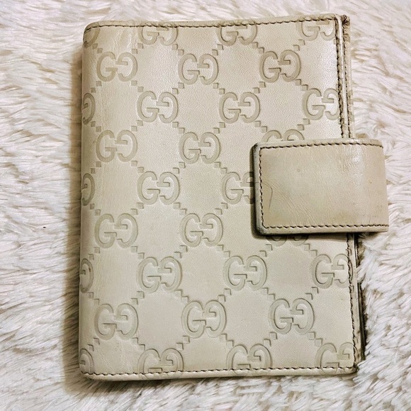 Gucci Handbags - Gucci Light Beige Guccissima Leather
Agenda Cover